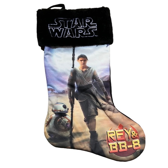 Other - - Star Wars -Rey & BB-8 Christmas Holiday Stocking